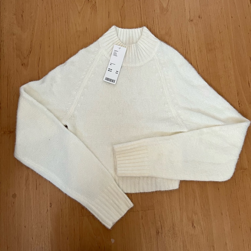 Urban outfitters Avril cropped mock neck sweater